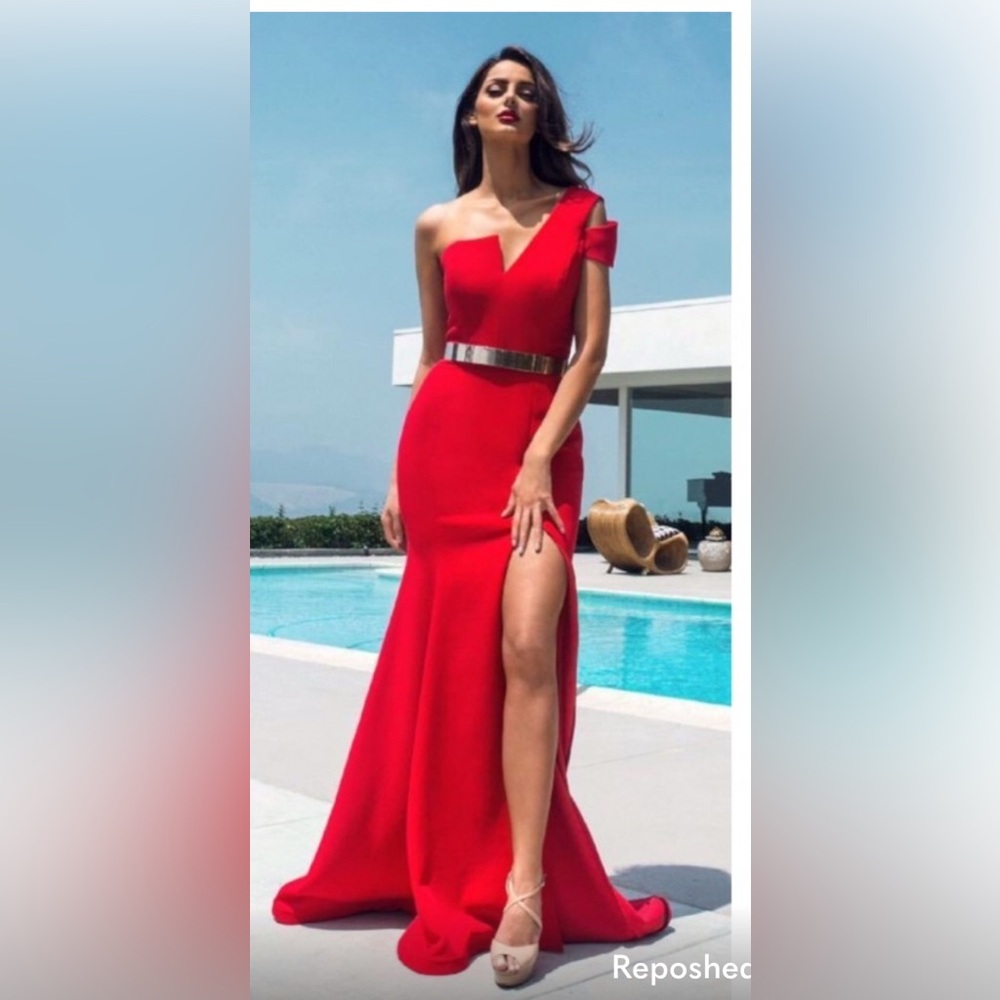 Nicole Bakti Red Dress